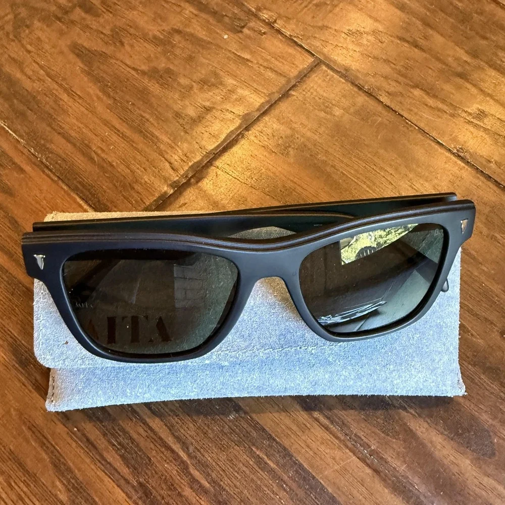 MITA Sunglasses UNISEX 55-16-150 Black Matte THE WAVE C2 Cat 3 square